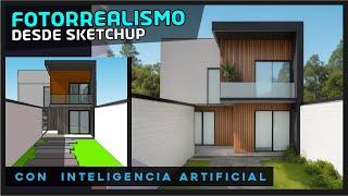 De SKETCHUP a render con INTELIGENCIA ARTIFICIAL en segundos