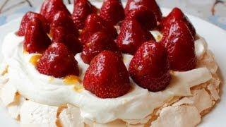 Pavlova - Fresh Strawberry Pavlova Recipe - Easter Dessert Special