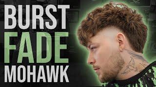 Best Burst Fade on Youtube  Texture Mohawk Step by Step Tutorial