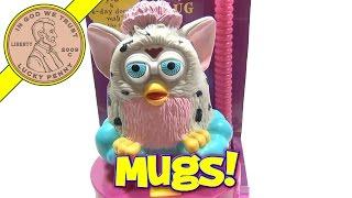 Furby Electronic Talking Drinking Mugs, 1999 Tiger Electronics - Speaks English & Furbish!