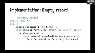 Alexander Thiemann: SuperRecord: Anonymous Records in Haskell