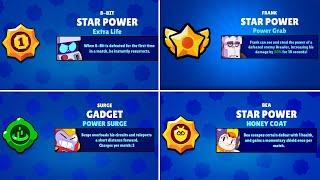 All Removed Star Powers & Gadgets in Brawl Stars | Gameplay