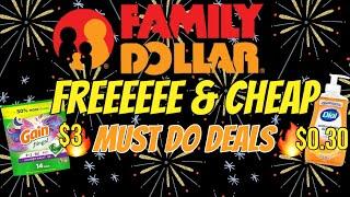 FAMILY DOLLAR FREE ITEMS THIS WEEK$0.30 DIAL, $0.50 MR CLEAN, $3 GAINDO THESE NOWCHEAP