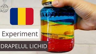 STEAGUL ROMANIEI LICHID | Experiment pentru copii de 1 decembrie. Drapel. Tricolor + imnul romaniei