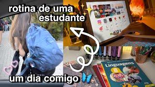 VLOG ROTINA DE UMA ESTUDANTE | Um dia comigo | Como eu me organizo para as aulas