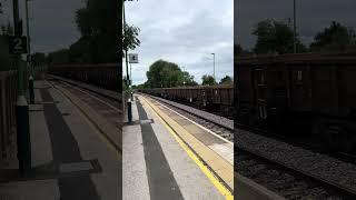 Tamworth Railway  Station Platform 4 - Freight train  coming through