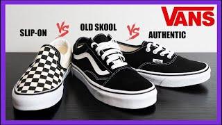 Vans Authentic - Old Skool - Slip On Styling Haul And Reviews