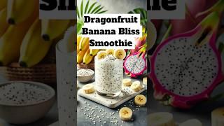 Dragon fruit Banana Bliss Smoothie|Refreshing & Healthy Drink#Easy & Nutritious Breakfast Drink#Food