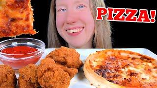 ASMR  PIZZA & CHICKEN NUGGETS MUKBANG EATING SOUNDS