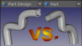 FreeCAD Loft and Sweep- Part Vs. Part Design Workbenches |JOKO ENGINEERING|