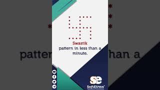 Swastik pattern | Learn to code asterisk pattern in less than a minute #shorts #patternshorts