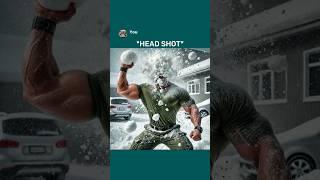 Special Snowball war Snow War GONE WRONG Dwayne x Peele Arnold Ai NoBrain Edition #aiart #chatgptart