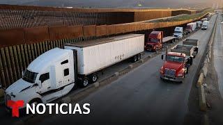 Los nuevos aranceles frenan algunas exportaciones mexicanas en la frontera | Noticias Telemundo