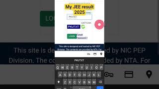 My JEE result 2025 | #studymotivation #jee #shorts  #jeemain #viralvideo #trending #motivation