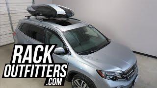 Thule Hyper 612 Roof Top Cargo Box Luggage Carrier on 2016 Honda Pilot