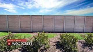 Woodcrete Precast Concrete Fence