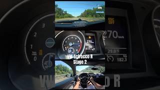 VW Scirocco R *STAGE 2* on Autobahn!