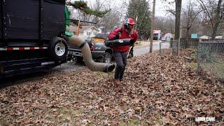 Very THANKFUL that He BLEW the LEAVES to the Curb! He SAVED me HOURS!  Leaf Removal | Redmax EBZ9000