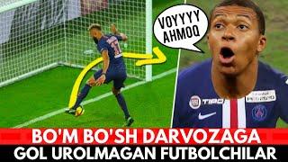 SHARMANDALI TARZDA IMKONIYATDAN FOYDALANA OLMAGAN FUTBOLCHILAR YOHUD BOSH DARVOZAGA GOL UROLMAGANLAR