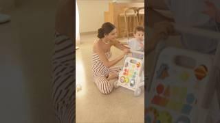 Baby gets shy 