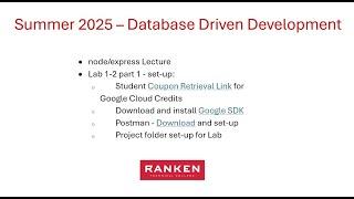 Day 5 - Node / Express Lecture - Summer 2025 – Database Driven Development