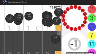 Exploring Mersenne primes  2^p -1 (Using 'Touch Integers ℤ' app)