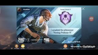 Panology Professor achievement completed !Pubg Mobile