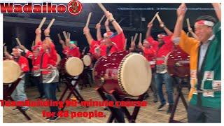 Wadaiko Experience TeamBuilding 90 minute course for 48 people