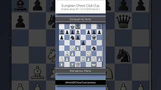 Manakova, Maria vs. Batsiashvili, Nino, European Chess Club Cup 2024, Round 1, 0-1