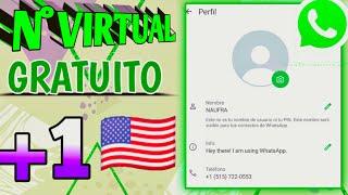 Como crear un NÚMERO VIRTUAL GRATUITO para WhatsApp || nuevo método 100% FUNCIONAL