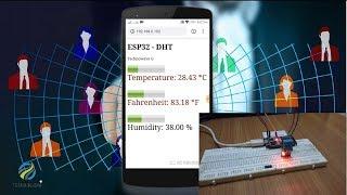 Temperature and Humidity show on Webserver | ESP32 DHT11| TechowaveG