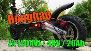 2400W Honghao S12 Dual Motor Single Swingarm eScooter