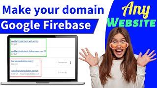 how to add custom domain in firebase hosting | setup your own domain