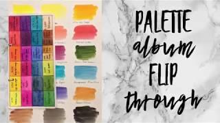 Artists' watercolor Palette Journal Flip Through | Watercolors Swatches