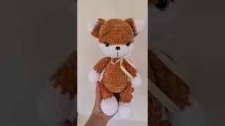 вязаный лисенок .. πλεκτό αλεπουδάκι . knitted fox . #amigurumi #crochet #амигуруми #fox #лиса