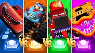 Lightning McQueen Exe  Tow Mater Monster Truck  Mack Truck Eater  Colossus XXL Eater