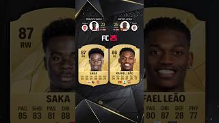 Bukayo Saka vs Rafael Leão! FIFA 18 - FC 25! #fifa #cardfifa #fc25 #easports