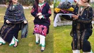 kitna Pyara Pashmina ka suit aur kani ka shawl || My New Winter pashmina suits,kani shawl ,pheran