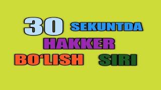 30 SIKUNTDA HAKKER BO'LISH SIRI //HAKKER BO'LISH