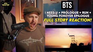 BTS- (I NEED U + Prologue + Run + Young Forever Epilogue) Full Story - REACTION