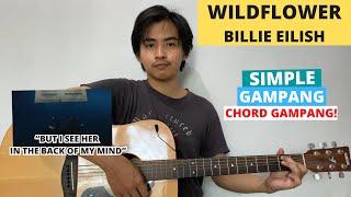 CHORD SIMPLE GAMPANG (Wildflower - Billie Eilish) (Tutorial Gitar) VIRAL!