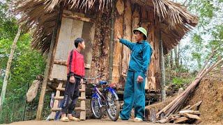 The kind policeman helped Dat fix up his house to make it safer.