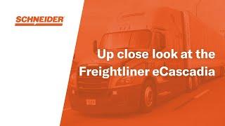 Up close look at the Freightliner eCascadia