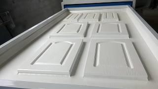 PVC foil vacuum press machine for door kitchen cabinet door coating