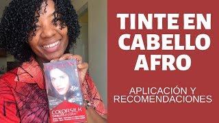 TINTE EN CABELLO AFRO| Aplicación y recomendaciones