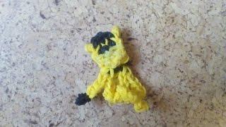 Как сплести Золотого Фредди (Golden Freddy) из резинок rainbow loom FnaF 1