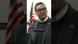 Rep. George Santos Makes Small Talk With Reporters