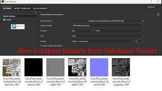 #autodeskmaya  Let me tell you how to export textures in Substance Painter.