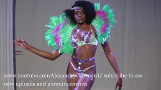 golf course Caribbean fashion show carnival style