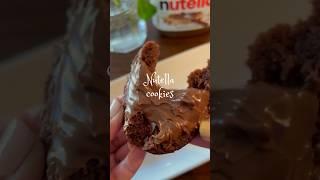 3 Ingredient microwave nutella cookie  #shorts #easy #quick #microwave #nutella #cookies #newvideo